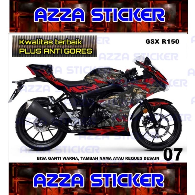 Stiker Dekal Gsx R150 Striping Motor Gsx R150 Full Sticker Decal Gsx R150 Full Stiker Gsx R150 Dekal