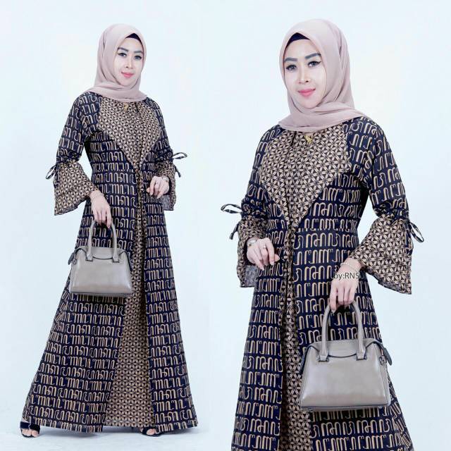 [17 MOTIF] GAMIS JAZZY DRESS BATIK KATUN SOGAN KOMBINASI