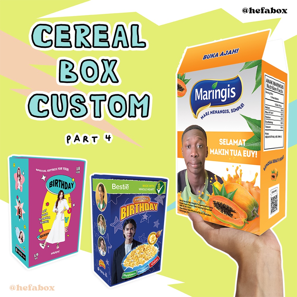 

CEREAL BOX / GIFTBOX CUSTOM [Katalog Hefabox 4]