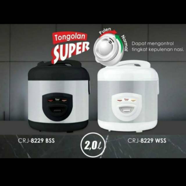 Rice Cooker Magic Com Cosmos CRJ-8229 BSS WSS / CRJ 8229 / CRJ8229 Kapasitas 2 Liter
