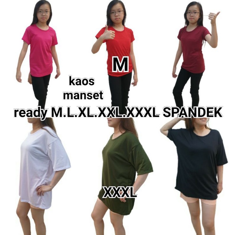 ready M.L.XL.XXL.XXXL.tgn pendek spandek kaos manset bagus adem enak dipakai