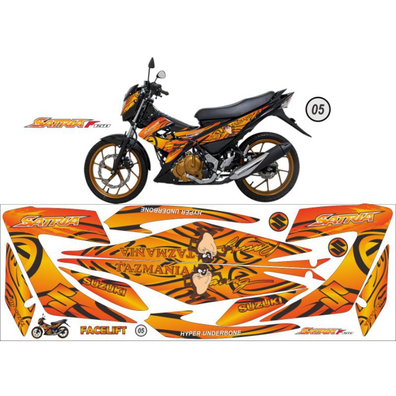 striping satria fu facelift 2013-2015 / decal satria fu / satria f / fu / satria striping / is