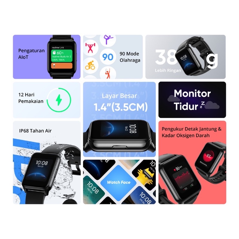 Realme Watch 2 [1.4&quot; Large Display, 12 Day Battery Life, 90 Sport Modes]