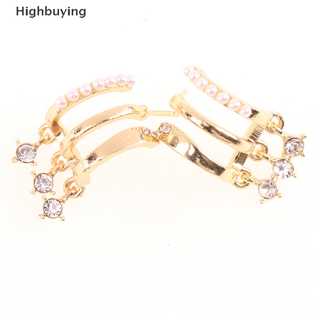 Hbid Anting Tusuk Gantung Desain Geometri Vertikal Multi layer Hias Zircon Gaya Korea Untuk Wanita