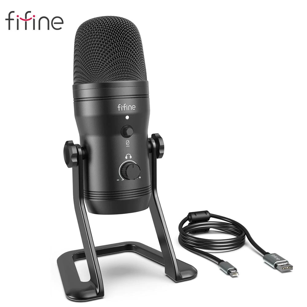 Fifine K690 USB Studio Condenser Mic with Multi Pattern