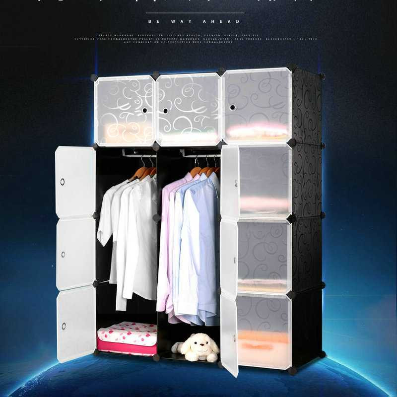 FatihShop Magic Wardrobe Lemari Baju Plastik DIY 12 Pintu