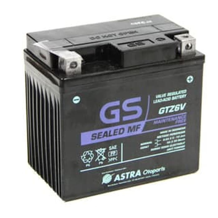 Aki GS Astra GTZ6V idling Stop Battery Vario Techno Dijamin Asli 100% ACCU KERING