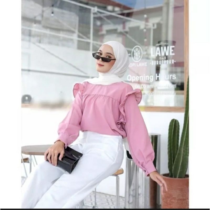 blouse kasandra terbaru/blouse termurah/blouse tercantik2022/baju wanita kekinian/ atasan blouse wan