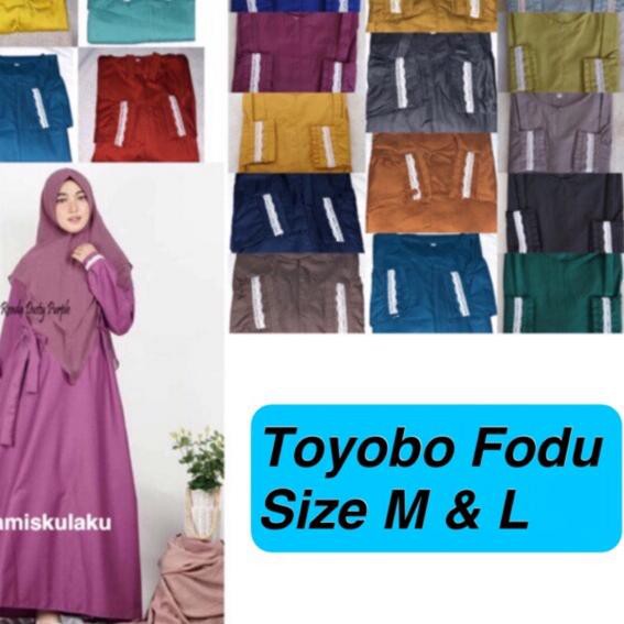 ☻ Gamis Toyobo FODU Lengan Renda ✯