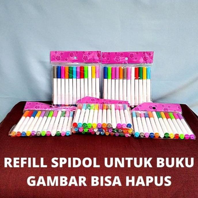 

Mantap Buku Gambar Refill Spidol 12 Warna Magic Book / 12Pcs Spidol Warna Limited