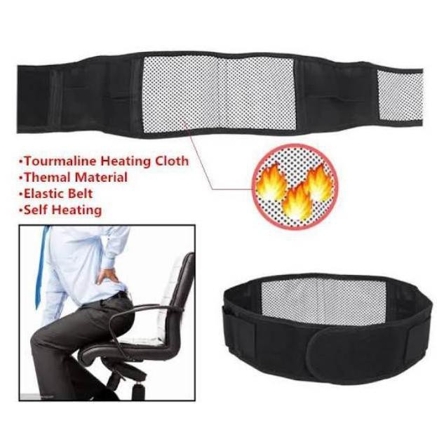 Sabuk terapi pemanas pinggang therapy belt magnetic belt panas Koyo Nyeri Otot Tourmaline Magnetik