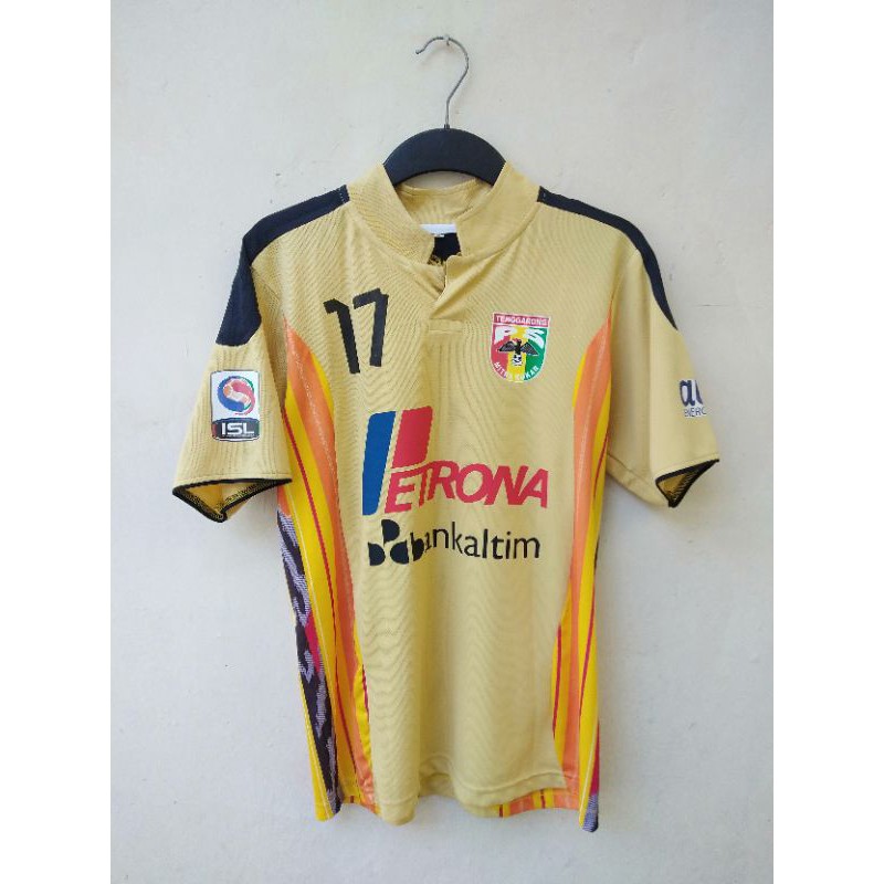 Jersey Baju Bola Mitra Kukar Original Matchworn Bekas Pemain Raphael Maitimo