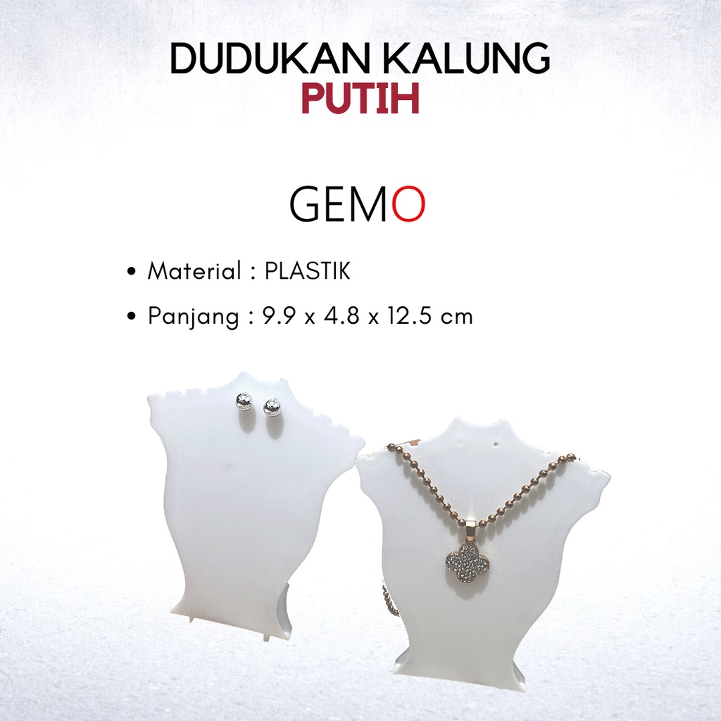 Display Dudukan Perhiasan Set Plastik / Alat Peraga Jewelry Tempat Cincin Gelang Liontin Anting Kalung Lucu Unik Murah untuk  Etalase Toko Emas Berlian / Perak Permata Berharga juga bisa untuk Box Seserahan Tunangan Nikah Kawin