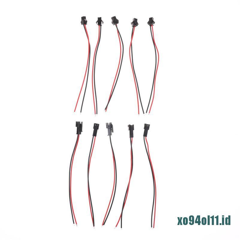 &lt; Xo94 &gt; 10pcs Kabel Adapter Konektor Baterai 2 Pin 10cm Untuk Lampu Strip Led