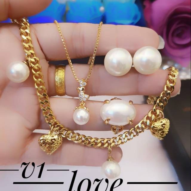 Xuping set perhiasan lapis emas 24k 2825