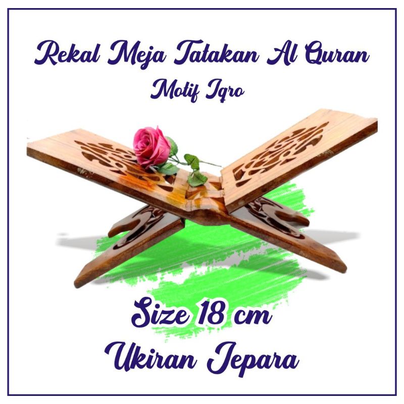 Promo Rekal Al-Quran Motif Iqro' &amp; Bunga Asli Jepara COD Bayar Ditempat