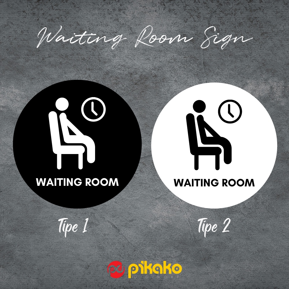 

Sign Board Signage Acrylic Papan Akrilik Waiting Room Ruang Tunggu