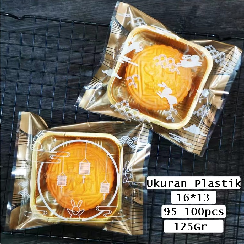 Plastik MoonCake 100pc Cookies Packaging Kue Nastar Nanas 150g 150gram