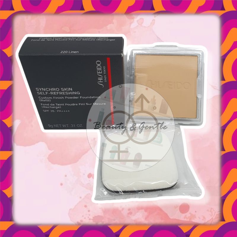 PROMO Shiseido Synchro Skin Self-Refreshing Custom Finish Powder Foundation SPF 35 9gr + Case