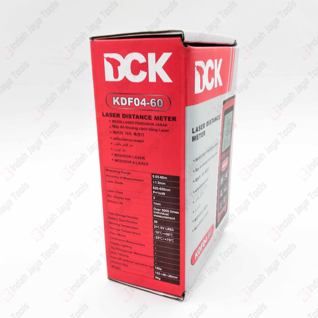 DCK KDF04-60 Meteran Laser Digital 60 M - Distance Meter 60M Meter