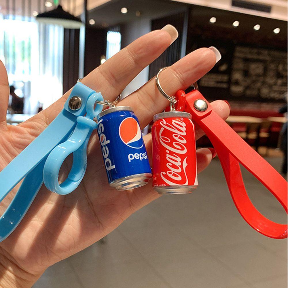 [Elegan] Coke Kaleng Gantungan Kunci Pria Dan Wanita Aksesoris Pasangan Keyring Hadiah Kecil Gantungan Kunci Pernak Pernik Hadiah Ransel Ornamen