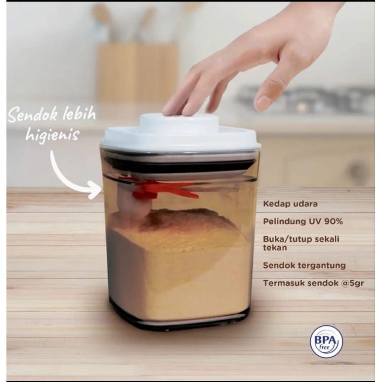 Babysafe Milk Powder Container 700 ml Sendok Takar 5 Gr MC004 | Tempat Wadah Susu | Wadah Tempat Sus