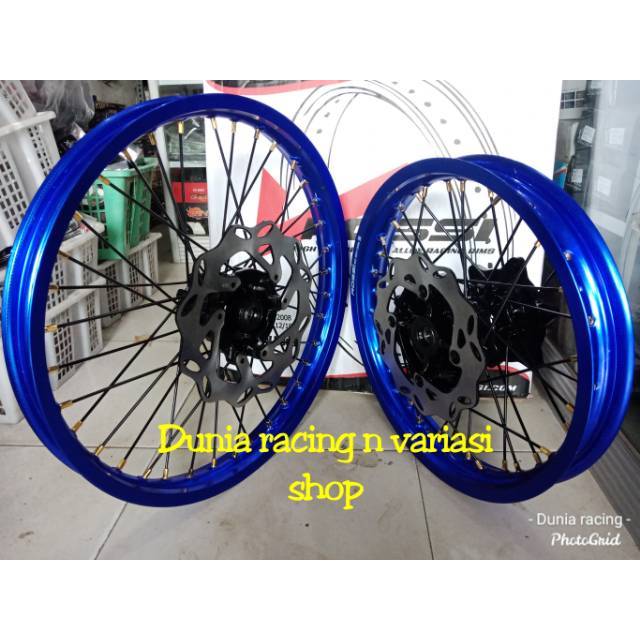 Paket Velg CRF 150 ring 16 19 Hole 36 Tromol CRF sama piringan cakram dan dirakit