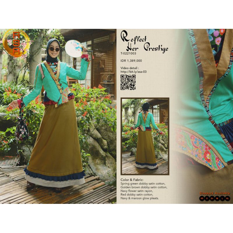 TUNEECA T-0221003 TUNEECA ASA DISKON SALE PROMO GAMIS LONG DRESS