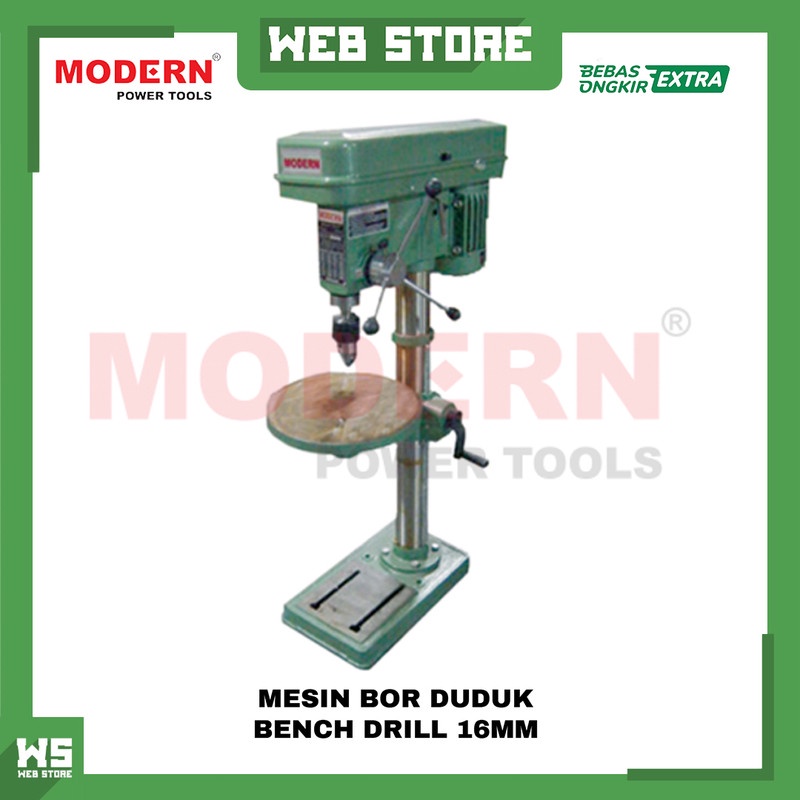 Mesin Bor Duduk Tangan Listrik Bench Stand Drill Press Modern 16mm