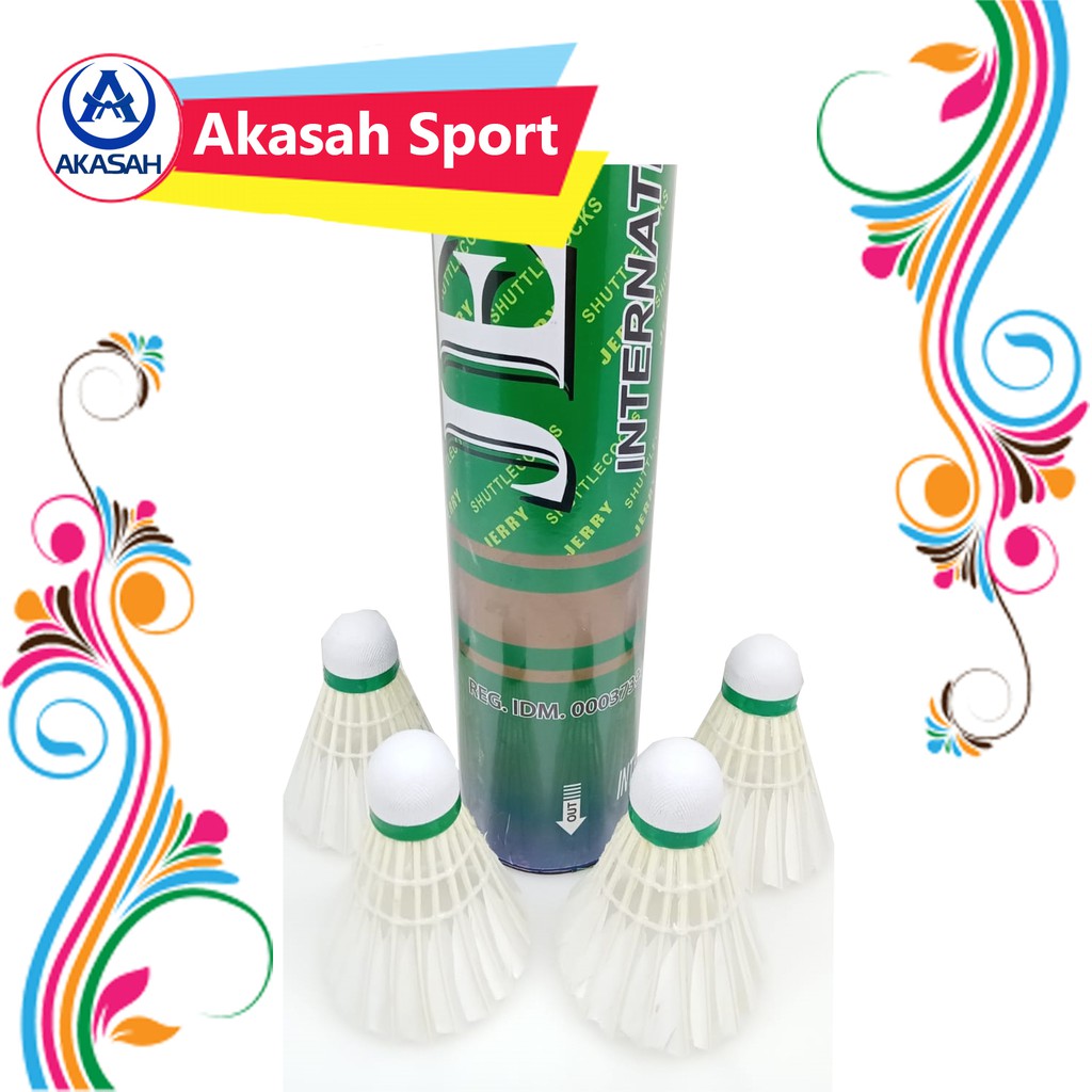 Kok Bulutangkis 1 Slop 12Pcs Shuttlecocks kok Badminton