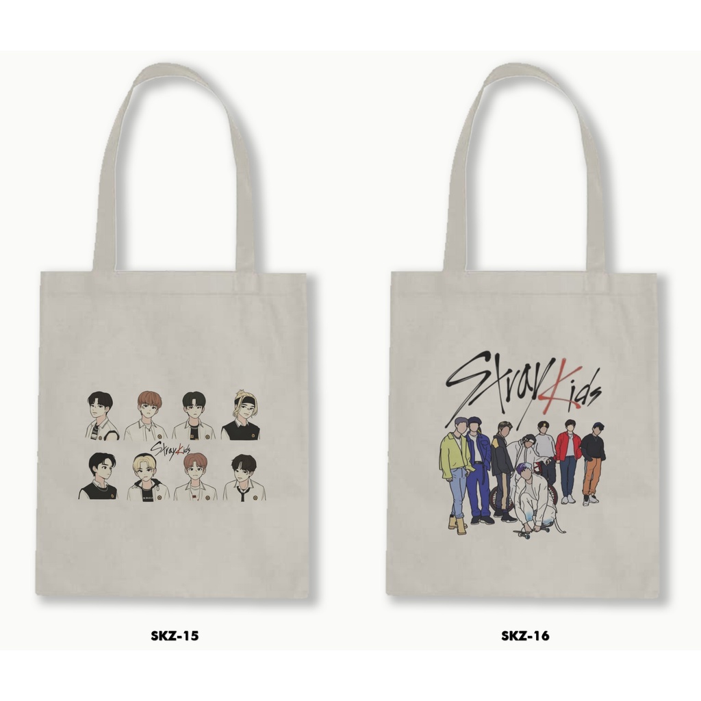 TOTE BAG BLACU - STRAY KIDS 1