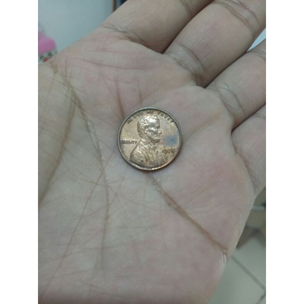 koin one cent lincoln th 1974