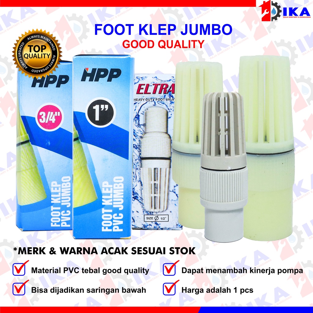 foot klep jumbo 3/4&quot; 1/2&quot; 1&quot;  footklep jumbo saringan pompa air bawah tanah 3/4 Foot klep Jumbo 1&quot; foot Valve 1 inch Footklep Foot klep jumbo 1/2&quot; Foot Valve 1/2 inchi footklep