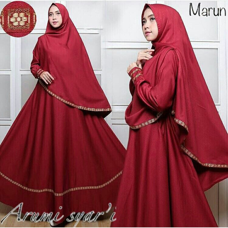 Gamis / Baju / Pakaian Wanita Muslim Arumi Syari