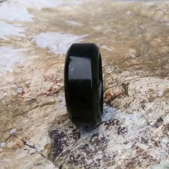 Ring cincin giok black jade aceh Natural Khasiat Terapi