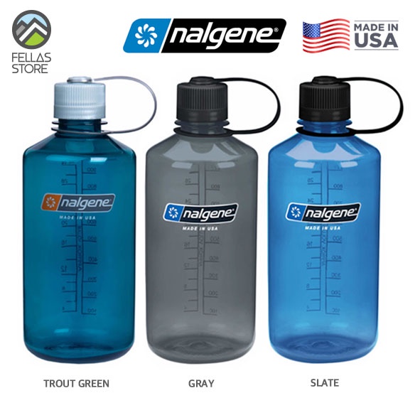 Nalgene Narrow Mouth - Trout Green, Gray, Slate