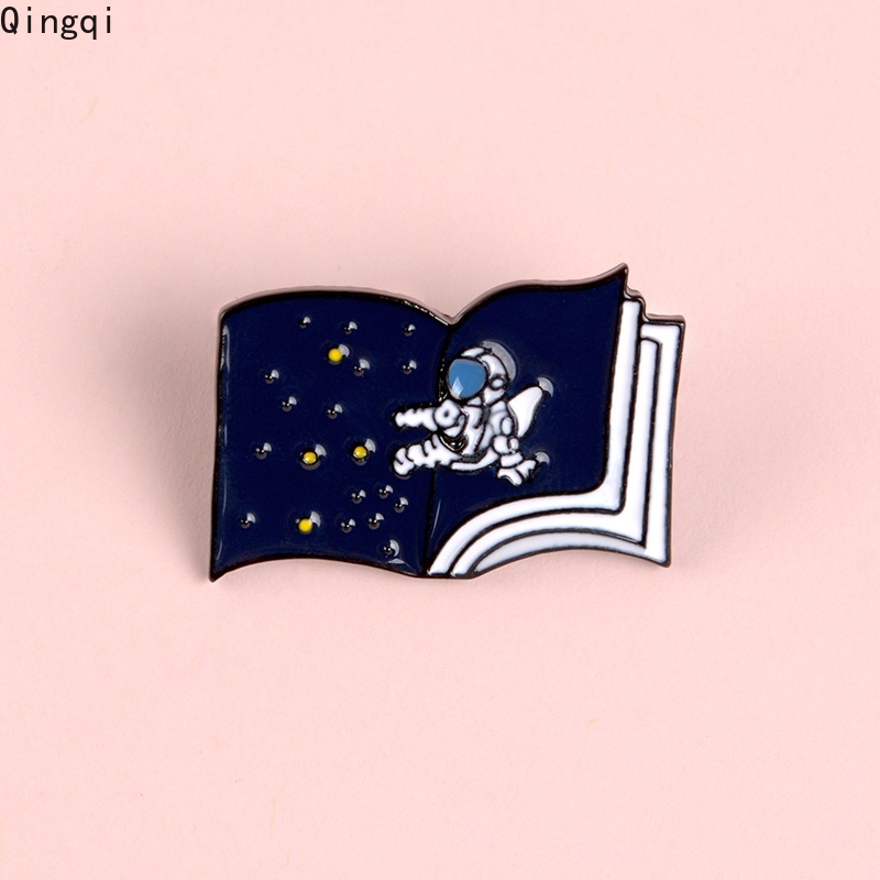 Bros Pin Enamel Desain Astronot Luar Angkasa Untuk Anak