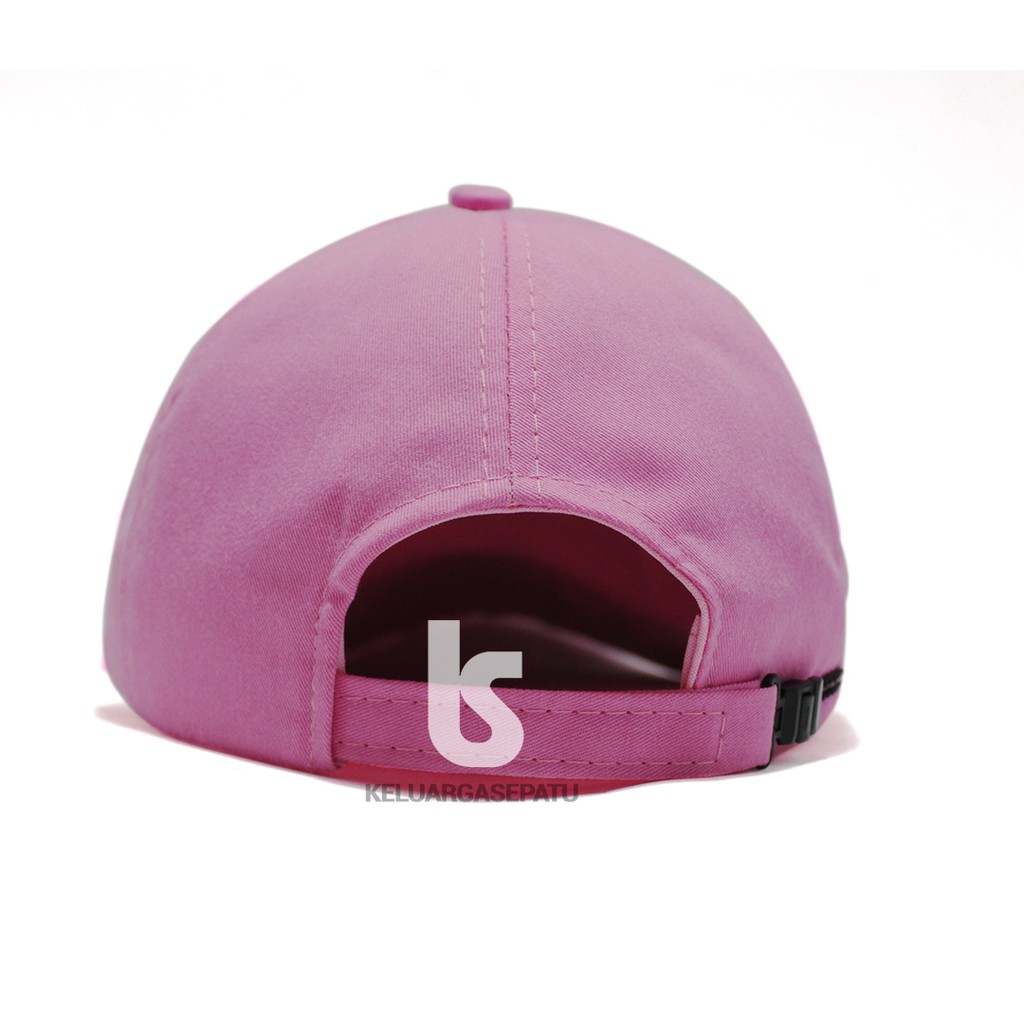 TOPI cewe sporty casual katun pink baby gridlock