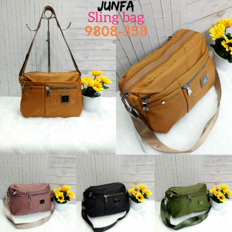 Tas wanita junfa selempang 9808-358 parasut