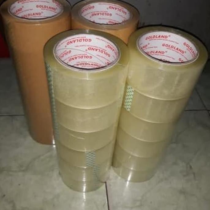 

HOT SALE|BEST SALLER (GOJEK GRAB) OPP lakban bening coklat 2 inch 100 yard