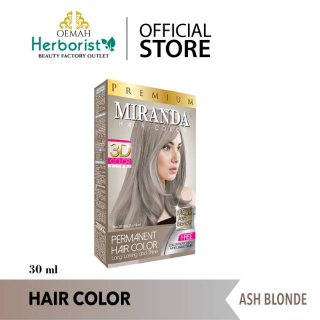  Miranda  Hair  Color  Ash  Blonde  30ml Shopee Indonesia