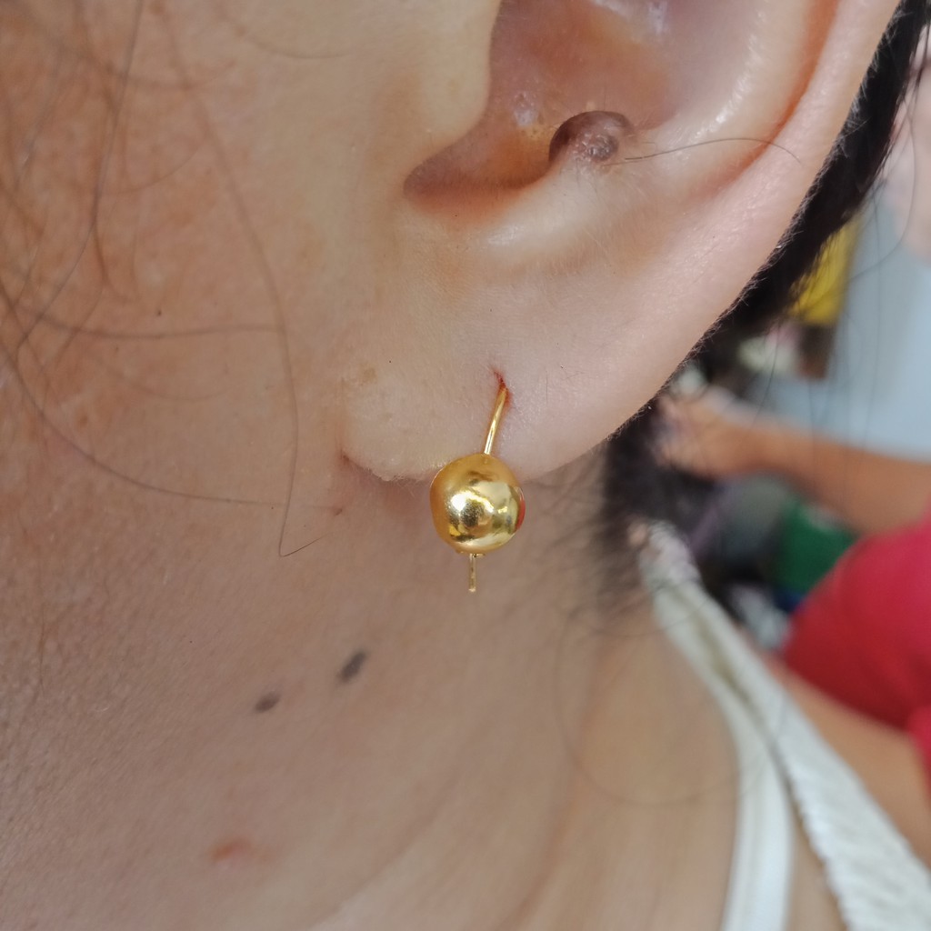 anting gantung merica desi anak dan dewasa emas asli kadar 700 70% 16k 22 gold