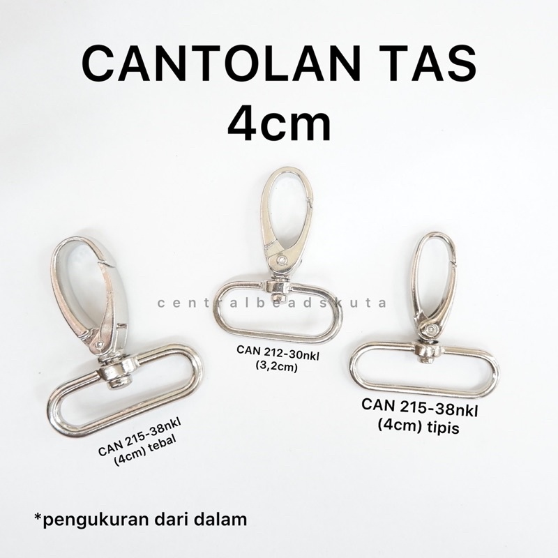 (pcs) PENGAIT TAS 4cm / CANTELAN TAS 4cm