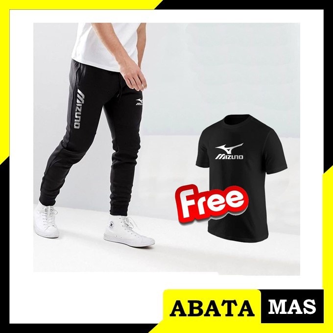CELANA JOGGER PRIA PANJANG MIZUNO FREE KAOS