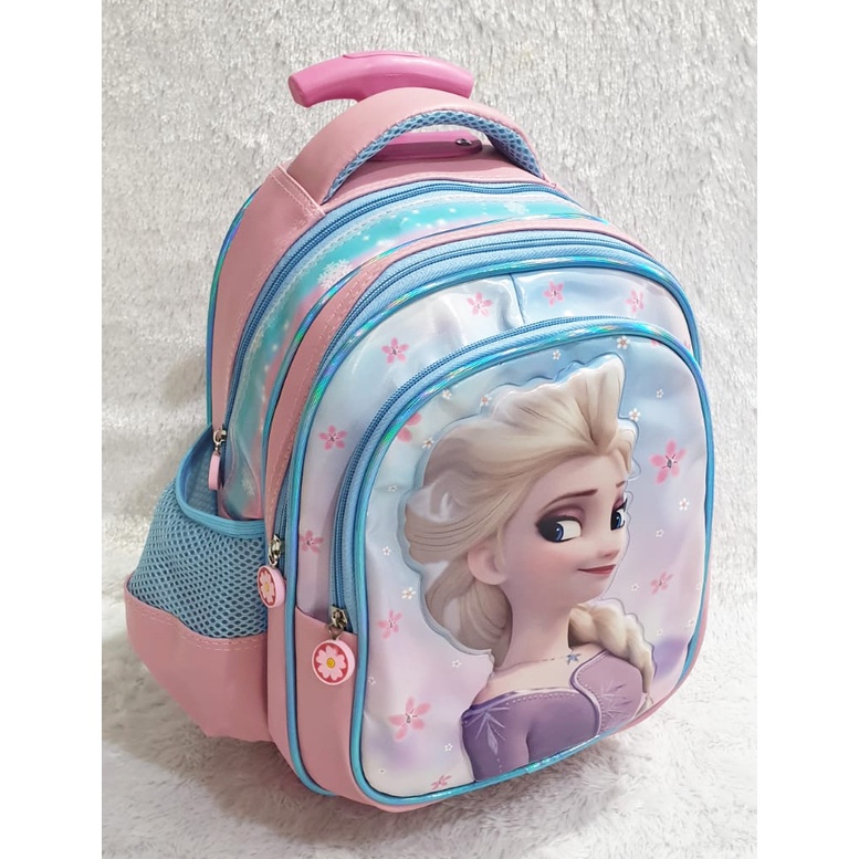 SALE TAS DORONG TROLLEY ANAK PAUD / TK / PLAY GROUP PEREMPUAN GAMBAR KUDA PONY TANDUK SOFT TIMBUL BAHAN TAHAN AIR ( 11 - 12 inch  ) Pilihan Varian