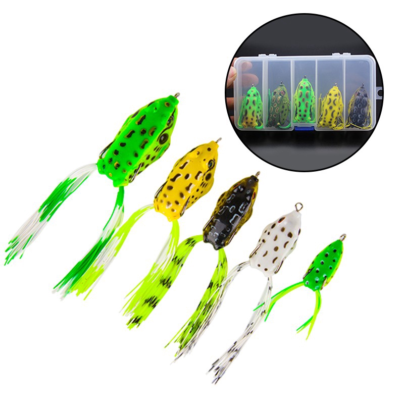 Alat Pancing Murah Soft Plastic Lure Umpan Ikan Umpan Kodok Kail Pancing relix nusantara Alat Pancing sawa d Soft Frog Umpan Pancing Buatan Soft Frog Umpan Mancing Umpan Mancing exp Soft Frog 1pcs Double Hooks 3.5g-13g Umpan Pancing