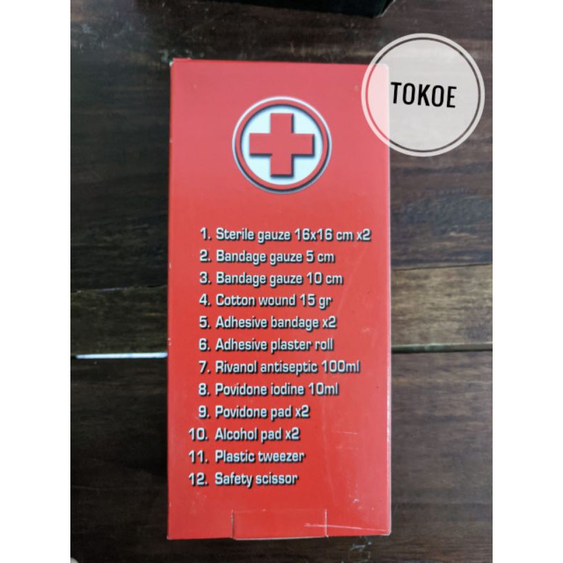 kotak P3K merah portable lengkap
