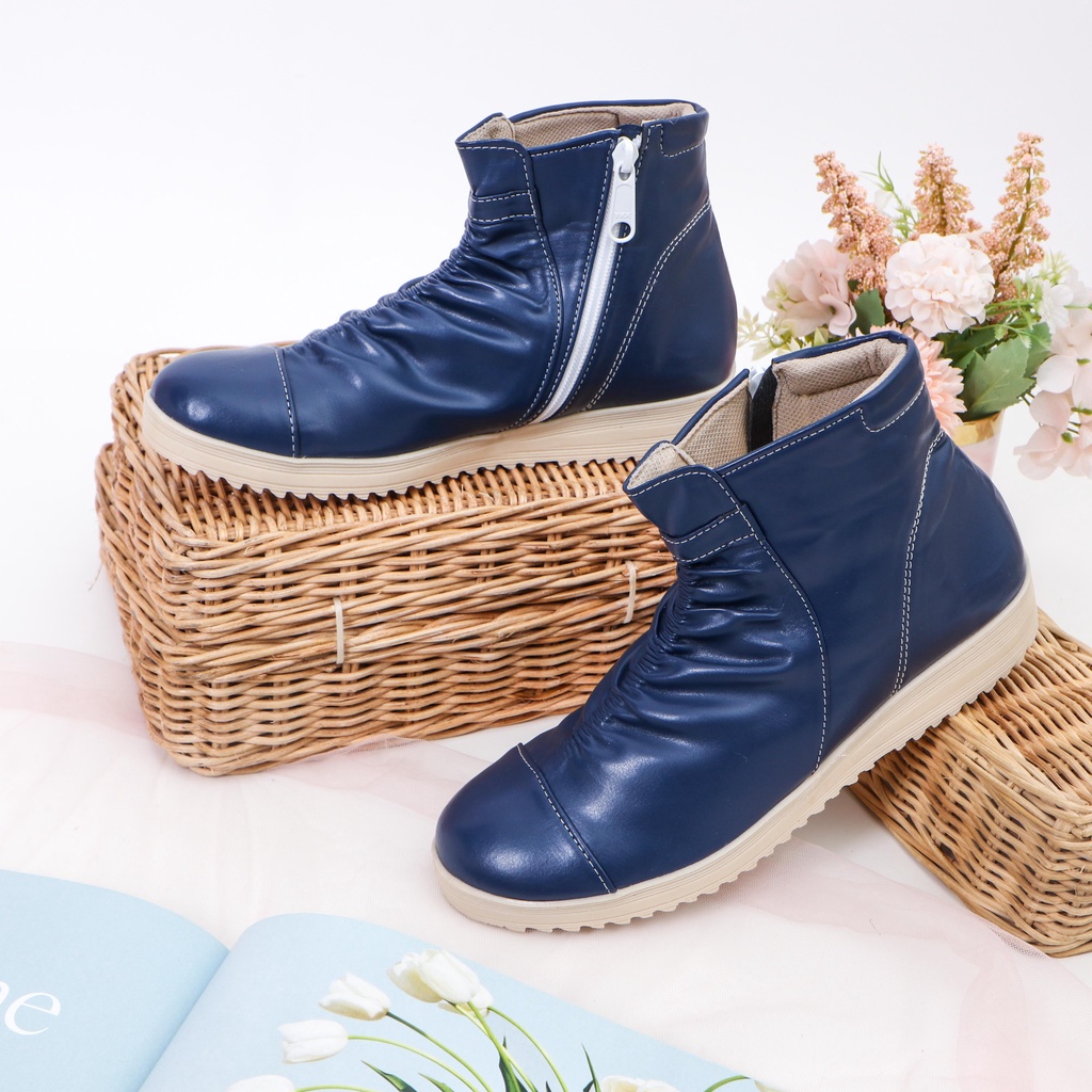 Boots NAB 002 - Sepatu Boots Korea / Boot Wanita Casual / Sepatu Boot Wanita Korea