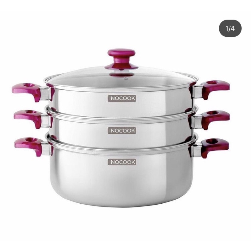 Kukusan Panci kukus bakpao siomay inocook stainless tebal 30cm