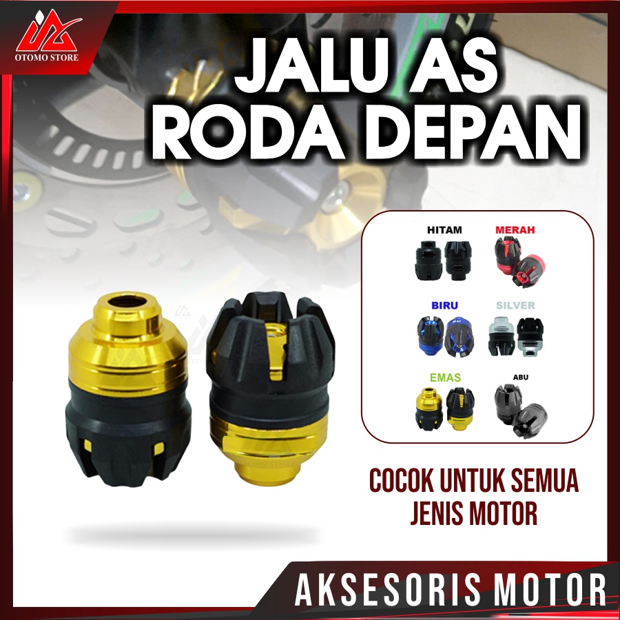 JALU AS Roda Depan Besar Bandul Roda Depan Exclusive 1 Pasang ocok Buat Roda Depan &amp; Roda Belakang Model Tranformer Universal Semua Motor